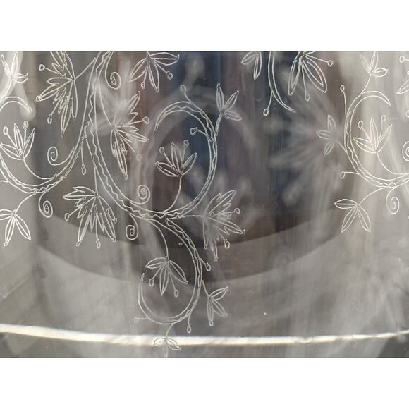 Vintage Bohemia Hand Made Crystalex Jar with Etched Design 9.5" Tall - Picture 6 of 8